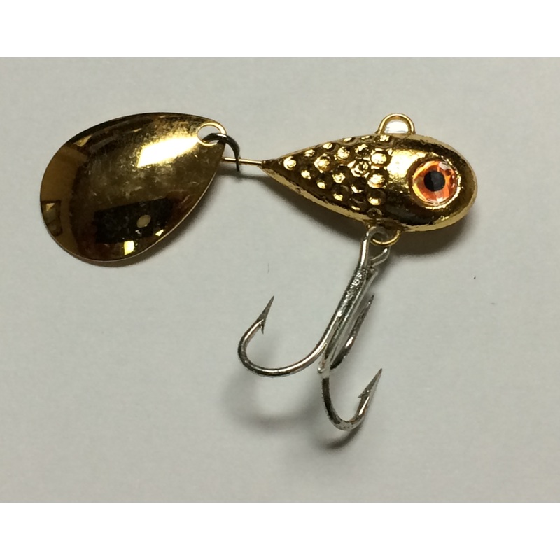 Mann’s Little George|1/2oz|White / Black|Hammered Chrome|Chrome Black Back|White / Blue