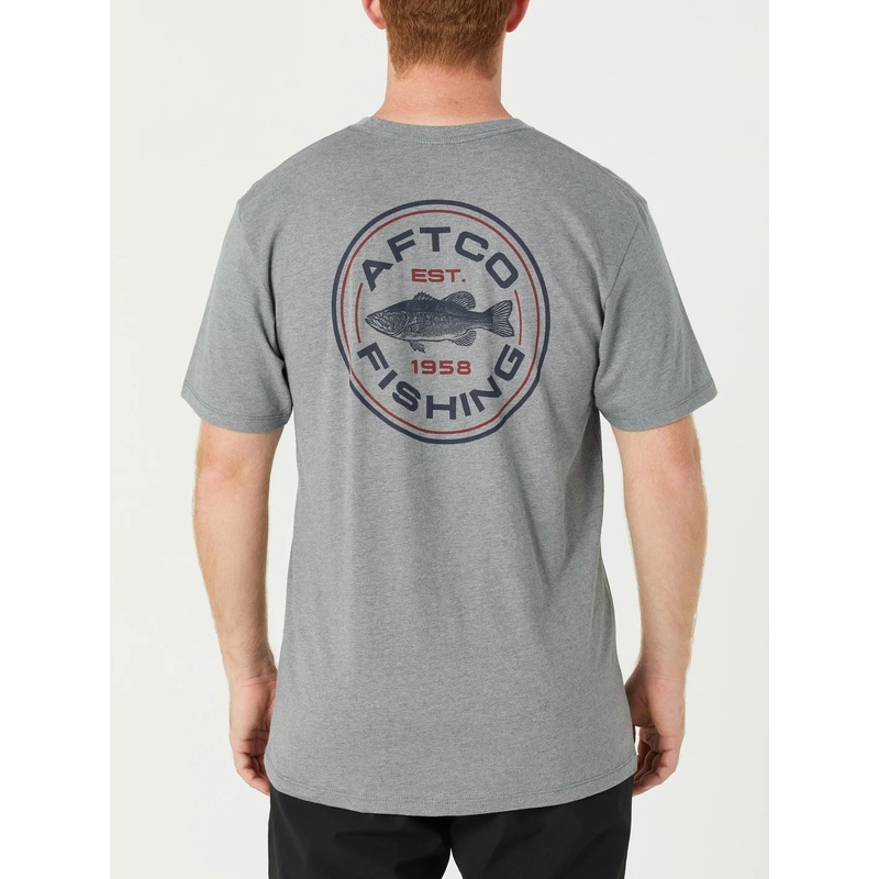 AFTCO Kingpin Short Sleeve|Graphite Heather|Small|Medium|Large|Extra Large|2XL
