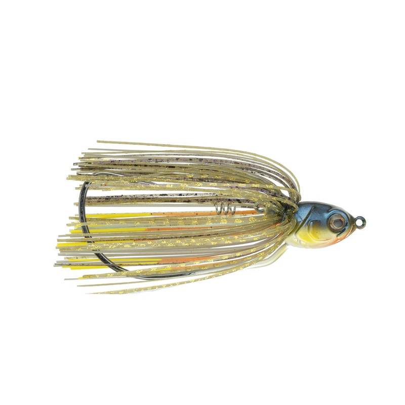 Axle Swinging Swim Jig – Bluegill Fire