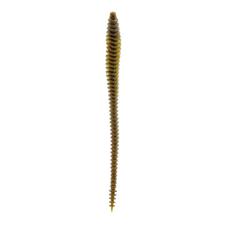 Boosa 6.5 Shakey Worm – Green Pumpkin