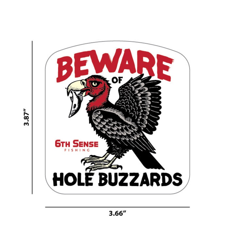 Beware of the Buzzard|3.66in.W x 3.87in.H