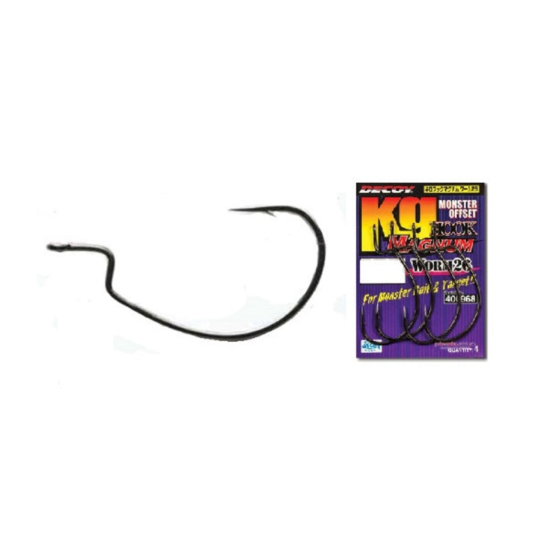 KG Magnum Worm 26|Black|Size 10/0|Size 6/0|Size 8/0