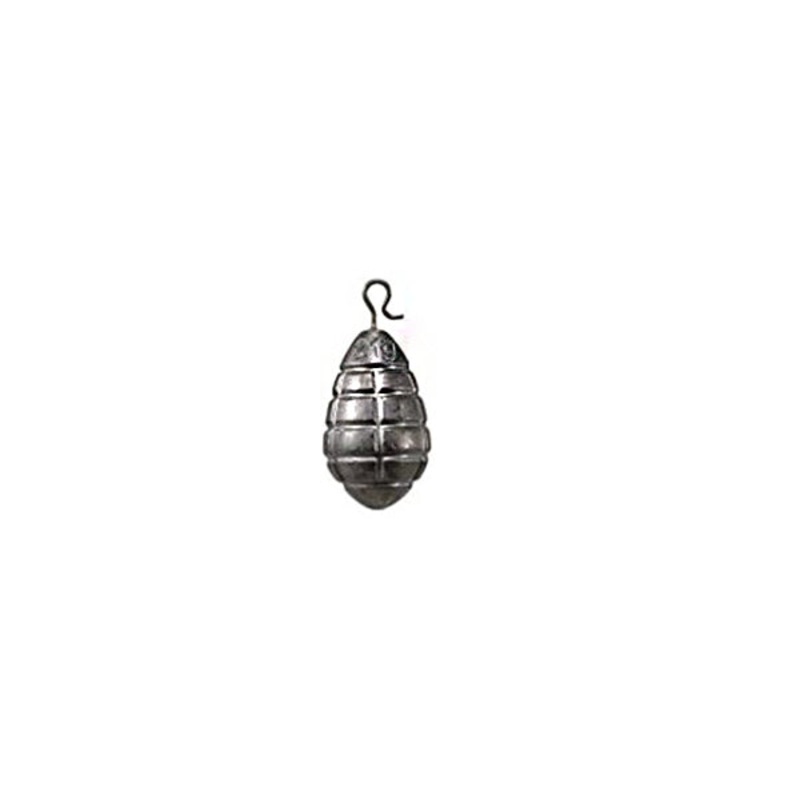 Grenade Lead Sinker|Lead|3/4 oz (21g)|1/4 oz (7g)|1/2 oz (14g)|3/16 oz (5g)|3/8 oz (10g)