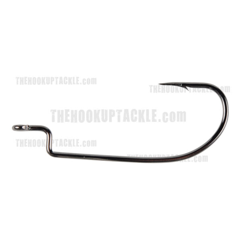 Offset Shank Wide Gap Hooks|Black|Size 1/0|Size 2/0|Size 3/0|Size 4/0|Size 5/0|Bulk Pack 4/0|Bulk Pack 5/0
