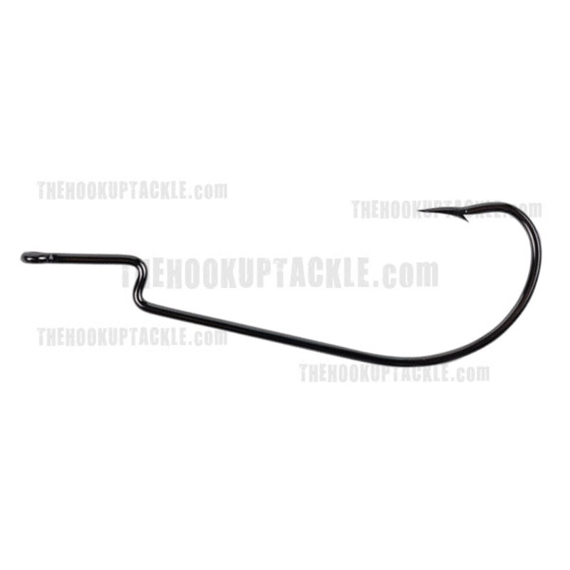 Oversize Worm Hooks|Black|Size 7/0|Size 11/0