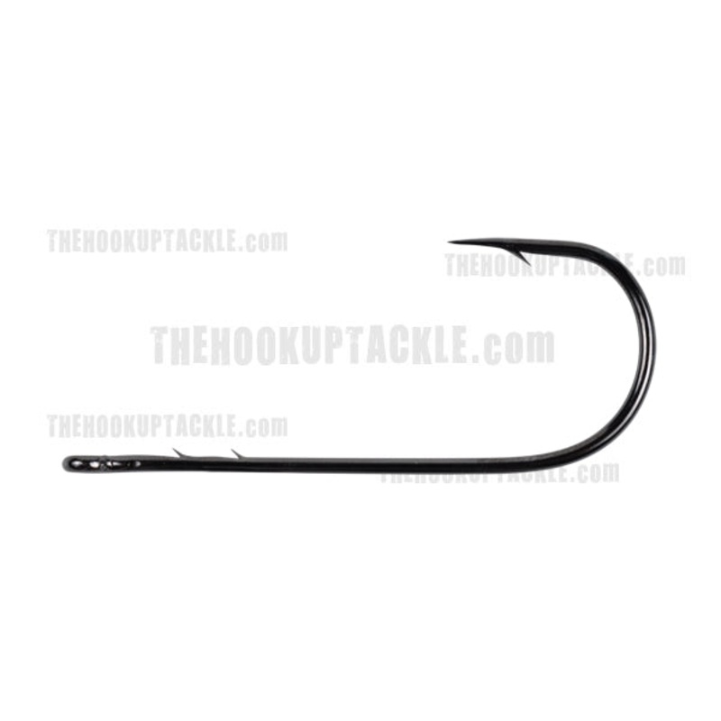 Straight Shank Wide Gap Hooks|Black|Size 3/0|Size 4/0|Size 5/0