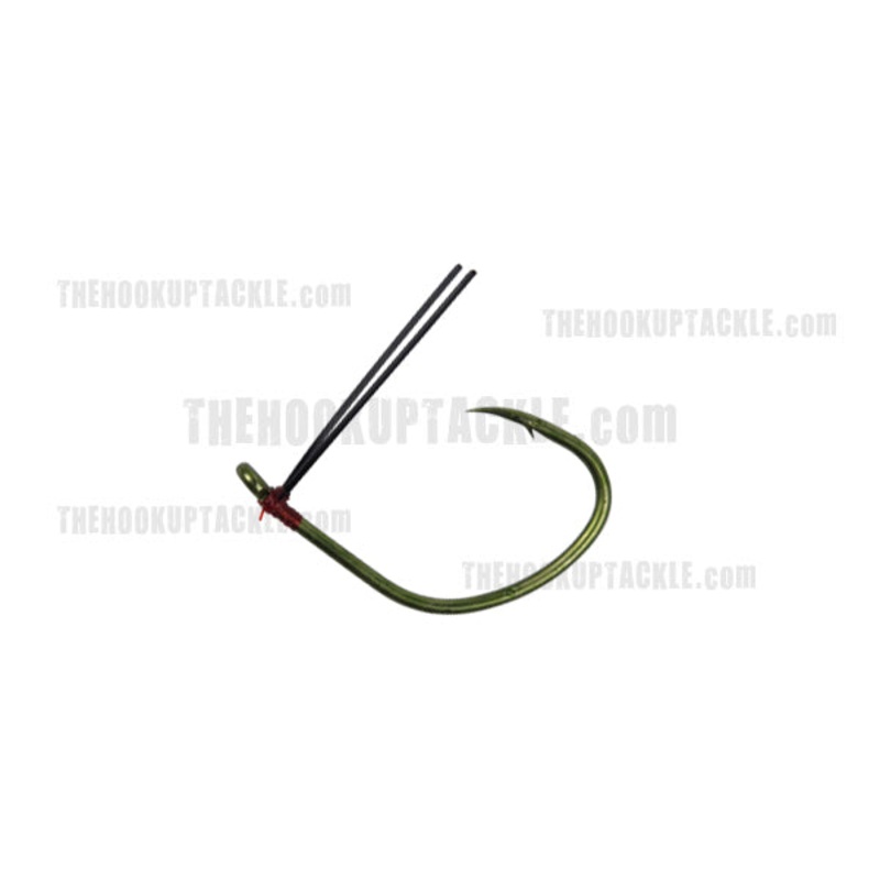 Weedless Wacky Hooks|Camo Green|Size 2|Size 1|Size 1/0|Size 2/0|Size 4