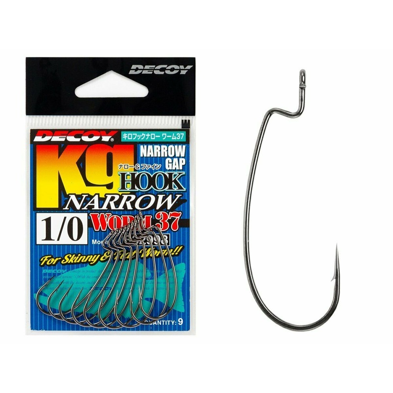 KG Hook Worm Narrow|Size 2|Size 1|Size 1/0|Size 2/0|Size 3/0|Size 3|Black