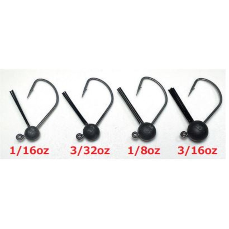 Power Inchi Wacky|1/16 oz|3/32 oz|1/8 oz|3/16 oz|Black