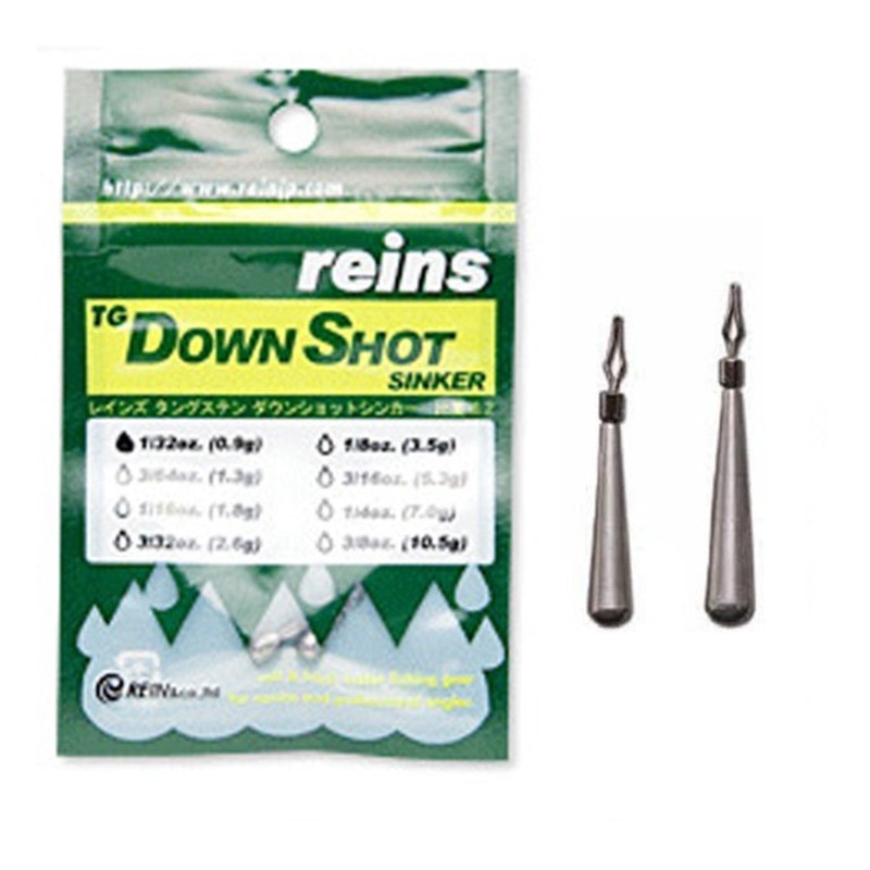 TG Slim Shot Down Sinker|1/16 oz|3/32 oz|1/8 oz|3/16 oz|Tungsten