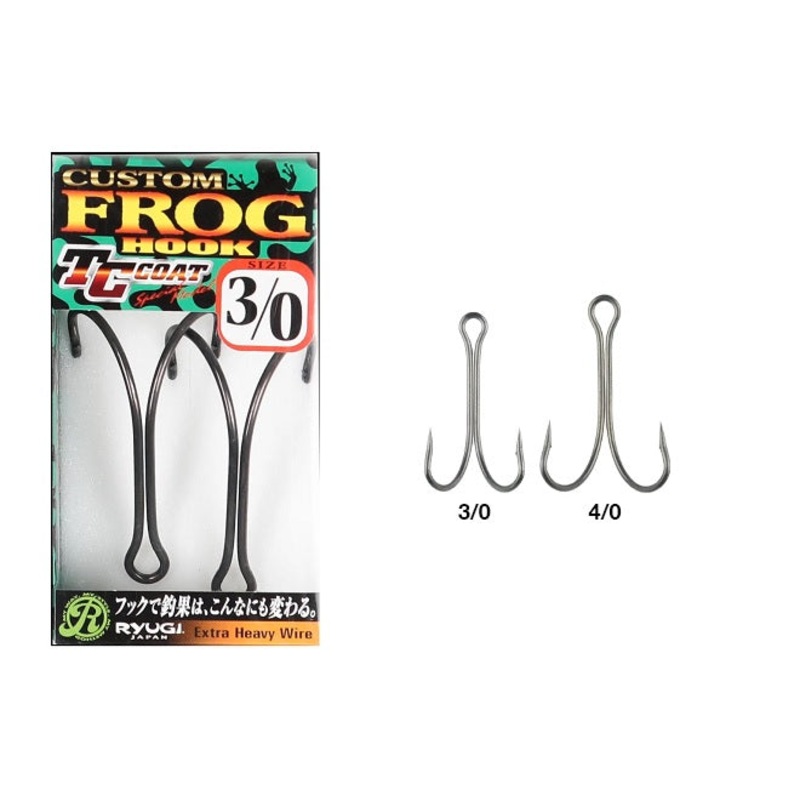 TC Custom Frog Hook|Size 3/0|Size 4/0|Black
