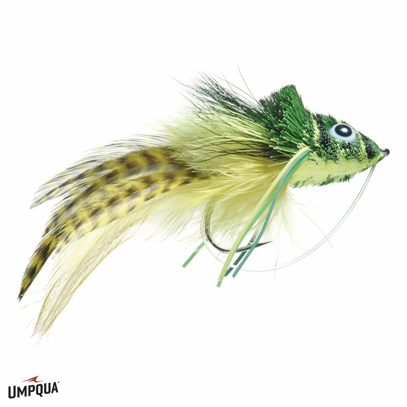 Umpqua Swimming Frog|02|2|6|Yellow belly|Orange Belly|White Belly|Yellow Belly