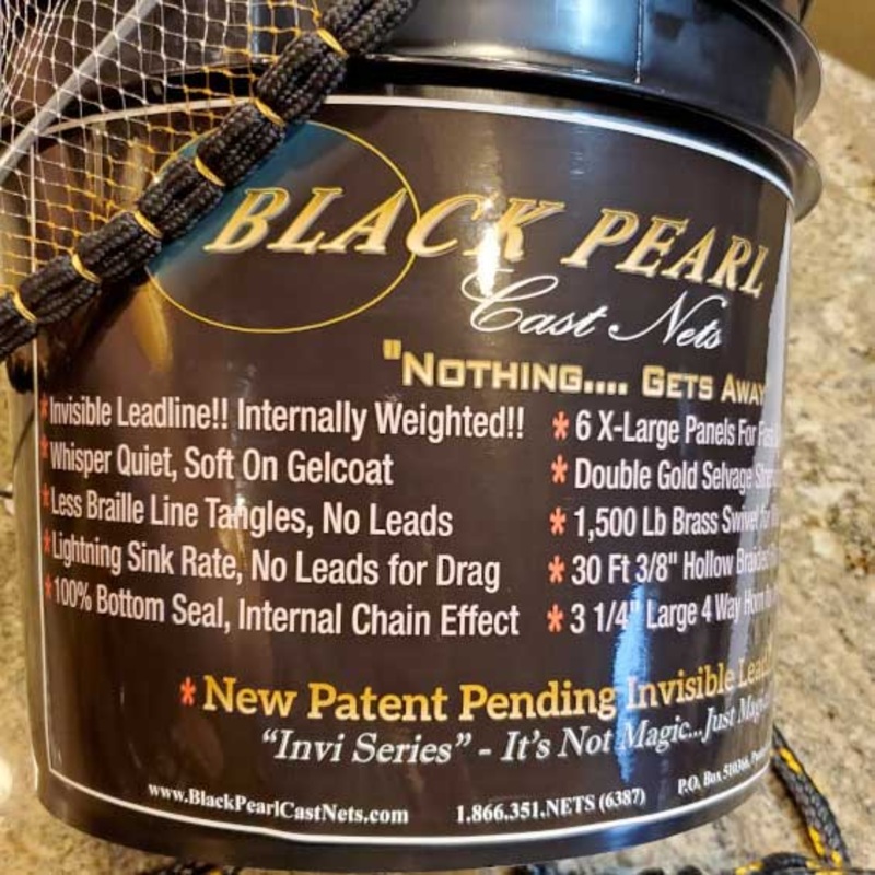 Black Pearl CG-XTS Invi Series Cast Net