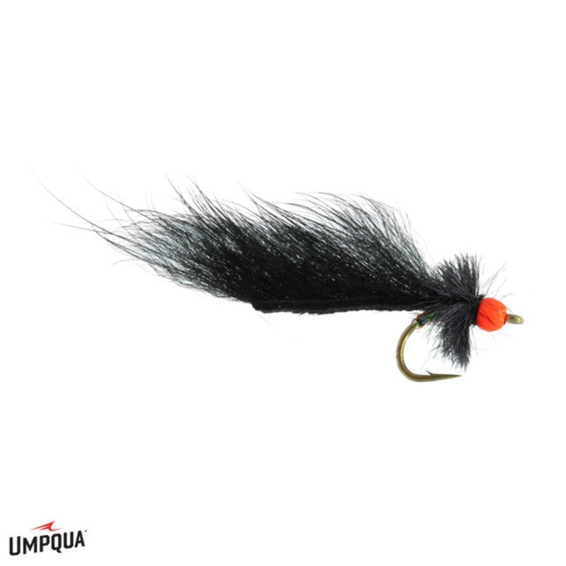 Umpqua Hot Head Mini Leech|16|Black