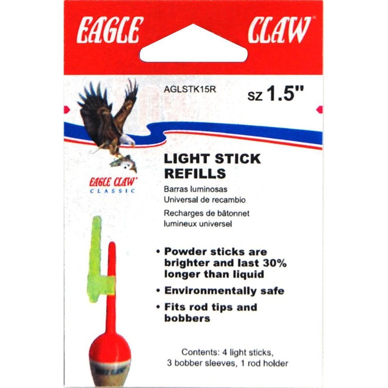 Eagle Claw AGLSTK15R Light Stick Universal 1.5 Inch Glow Refills