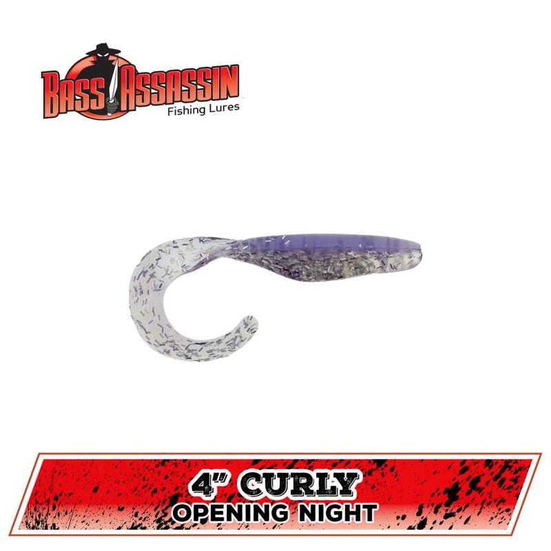 Bass Assassin Curly Shad 4|4″|Opening Night