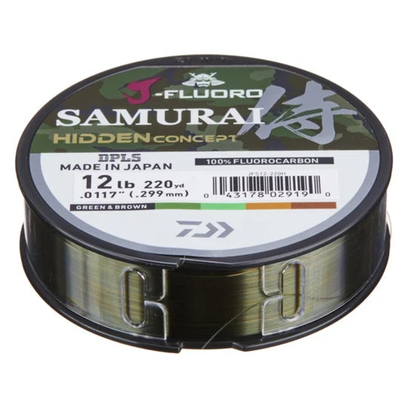 Daiwa J-Fluoro Samurai FC Hidden Fluorocarbon Line – 220yds