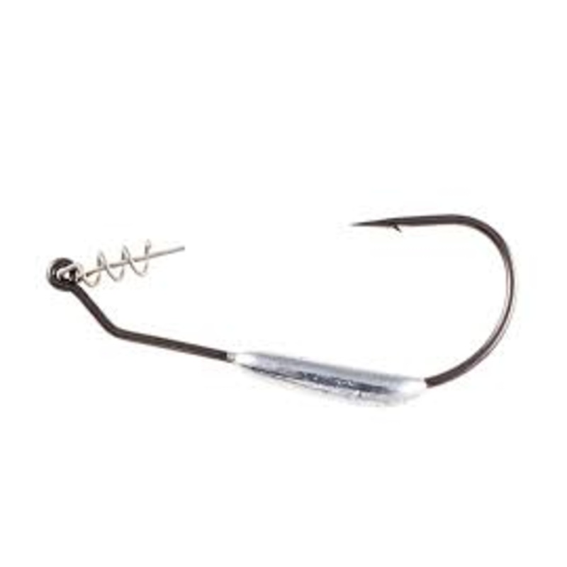 Owner 5167W TwistLock Light Weighted Soft Plastic Hook w/Centering-Pin Spring