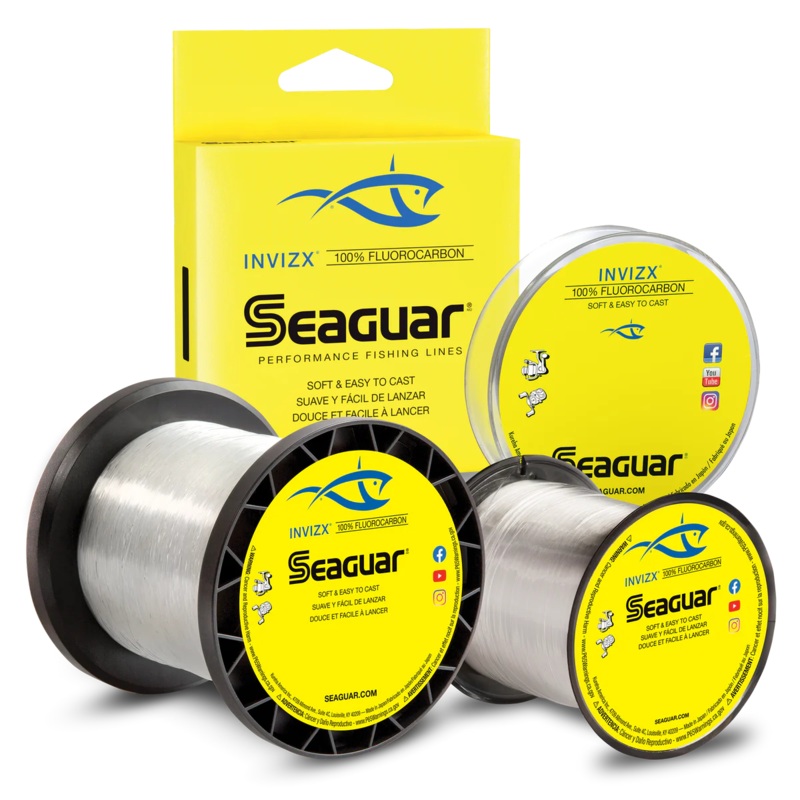 Seaguar InvizX 100% Fluorocarbon Main Line – 600yds