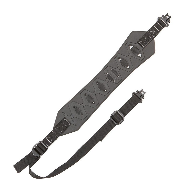 Bighorn Firearm Sling with Swivels, Rubber Pad – Black & Charcoal