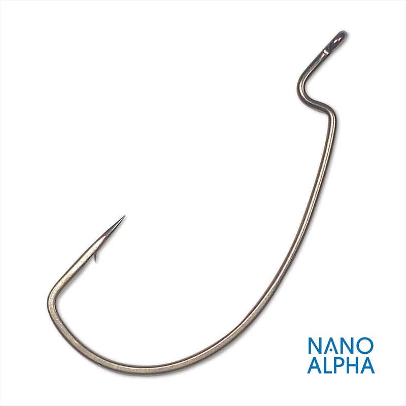 Gamakatsu Worm Offset, Extra Wide Gap Nano Alpha Hooks – 6pk