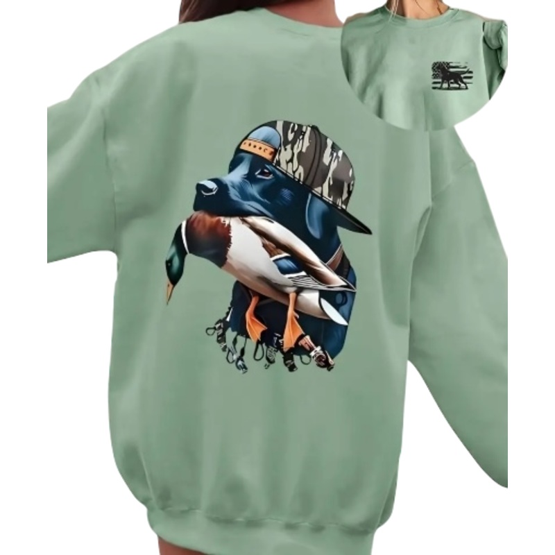 Duck Dog w/ Bottomland Hat Sweatshirt