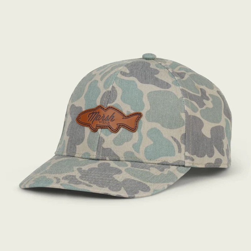 Marsh Wear Youth RR Leather Patch Hat – Green Camo