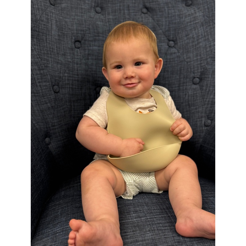 Silicone Baby Bib|Blush|Beige|Purple|Avocado|Dusty Green|Gray