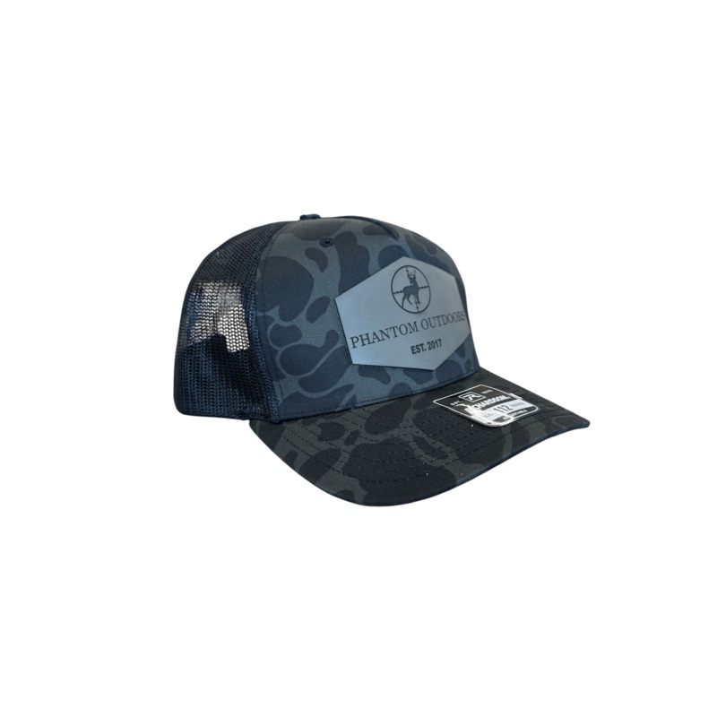 Phantom Stealth Leather Patch Hats
