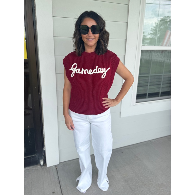 Gameday Sweater Vest – Carolina Garnet