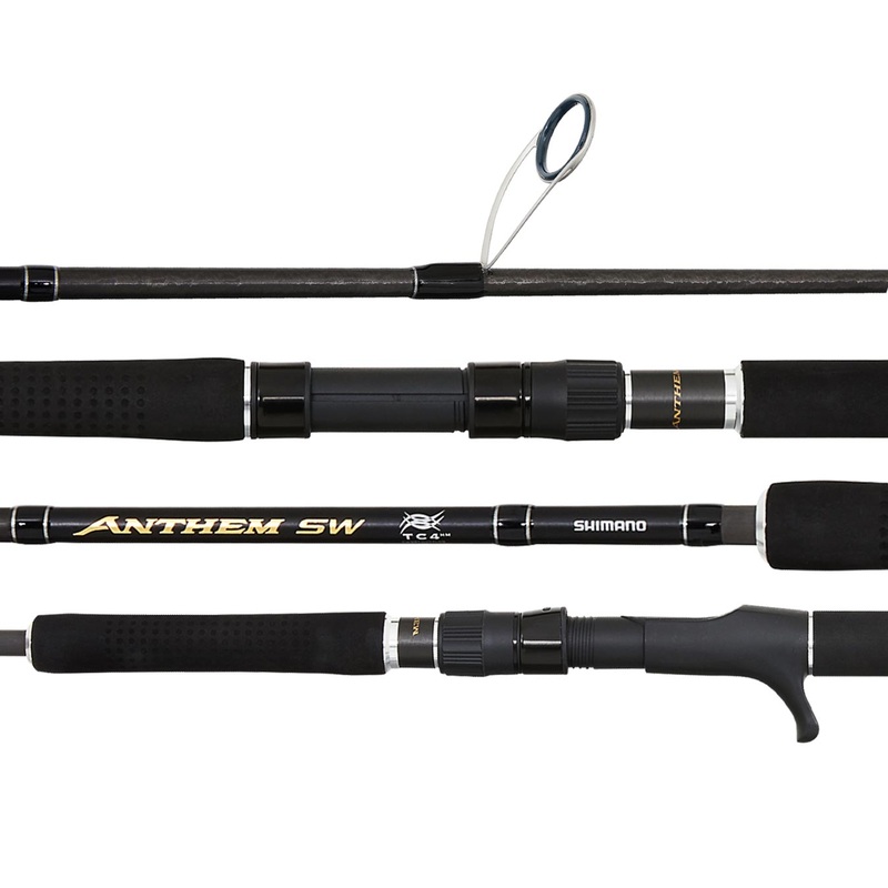 Shimano Anthem SW Rods|662H 40-65LB OVERHEAD|692 30-50LB OVERHEAD|692H 50-80LB SPIN|692MH 30-50LB SPIN|702H 40-50LB SPIN|732 30-40LB SPIN|762 20-30LB SPIN|792GT PE8-10 SPIN|802 PE5 STICK BAIT