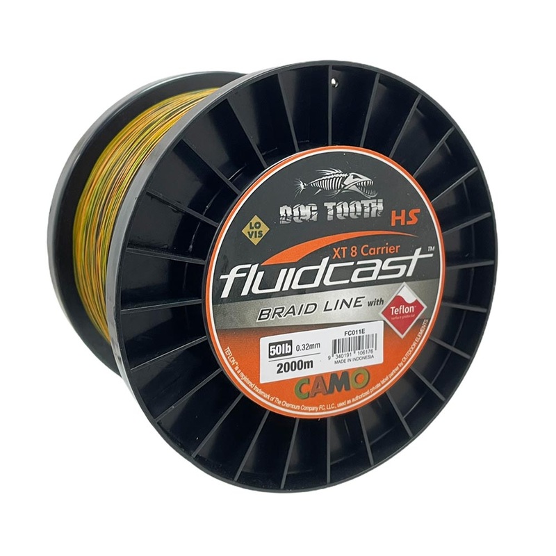 Dog Tooth Fluidcast X8 Brown Camo Braid 2000m