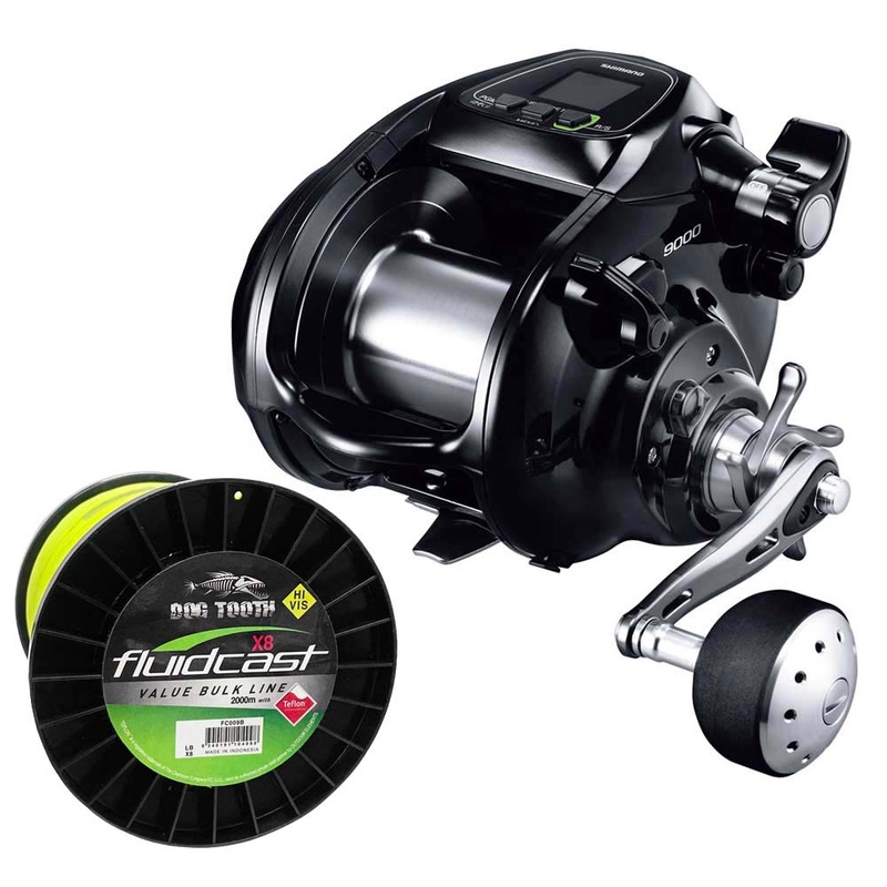 Shimano Forcemaster 9000A Electric Reel With Line