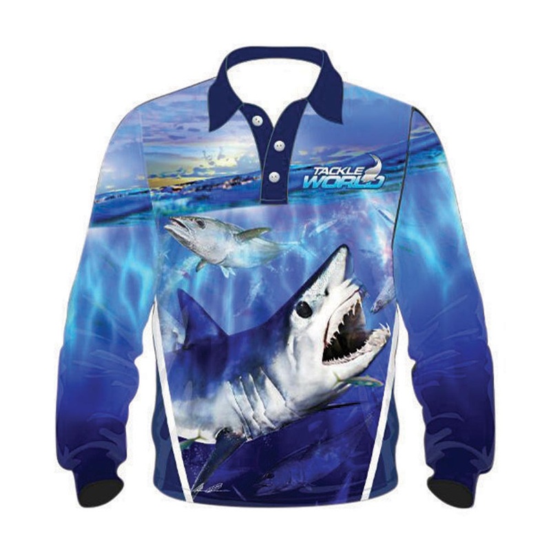 Tackle World Mako Shark Adults Fishing Shirt