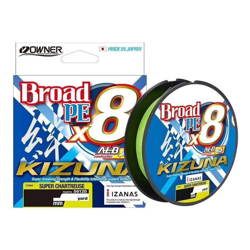 Owner Kizuna Broad PE X8 Braid 300yd