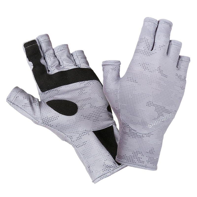 Shimano Sun Gloves Grey Dot UPF50+