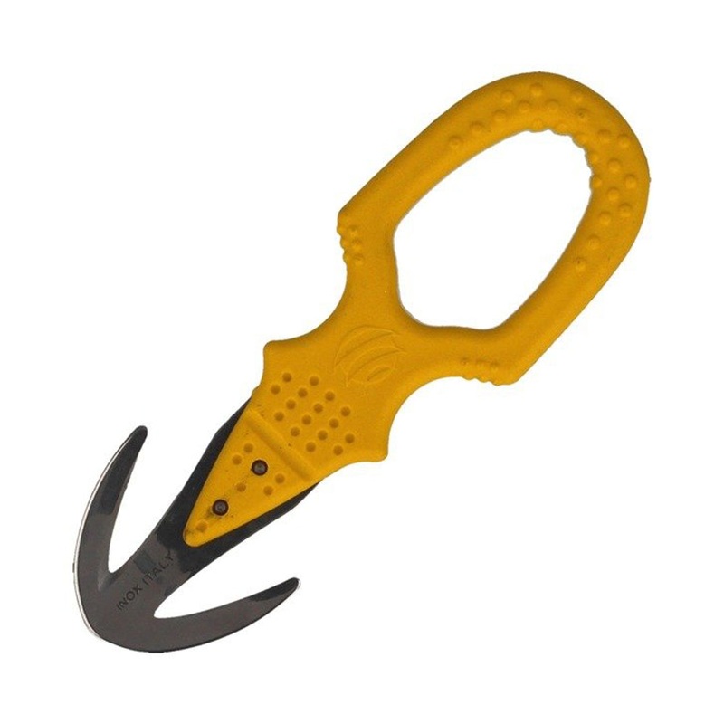 MAC Coltellerie TS09 Twin Blade Rescue Knife Yellow