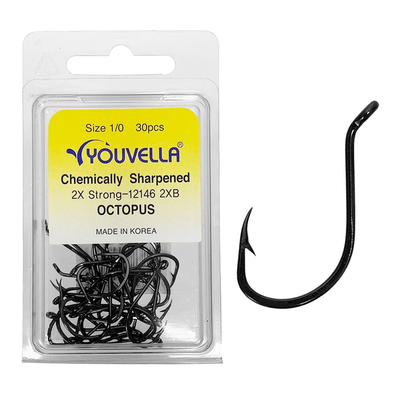 Youvella 2X Strong Octopus Hook 30pce Value Pack