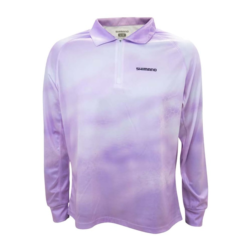 Shimano Ladies Sublimated Fishing Shirt Lilac