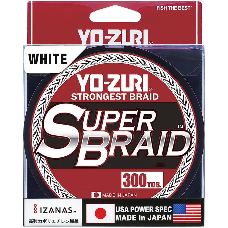 Yo-Zuri SuperBraid White – 300 Yard Spool