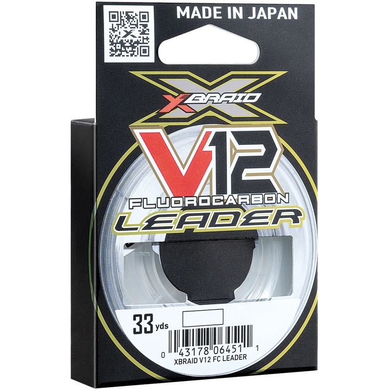 Daiwa X-Braid V12 Fluorocarbon Leader – 33 Yard Spools