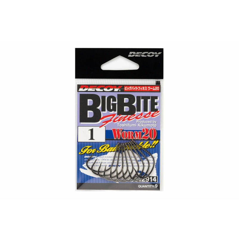 DECOY WORM20 BIG BITE FINESSE|Size 4|Size 2|Size 1|Size 1/0|Size 2/0|Size 3/0
