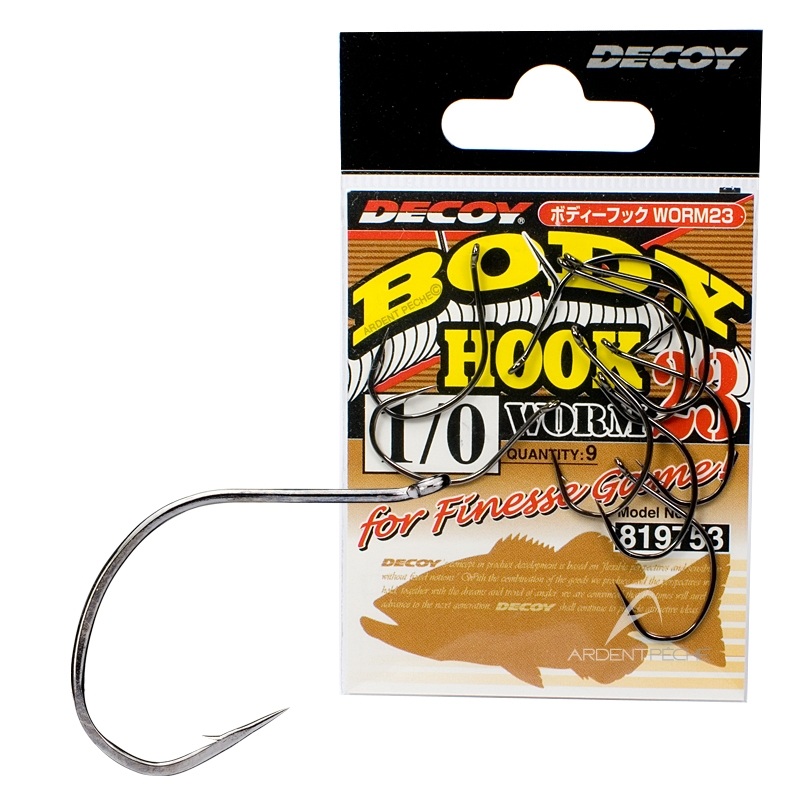 DECOY WORM23 BODY HOOK|Size 8|Size 6|Size 5|Size 4|Size 3|Size 2|Size 1|Size 1/0