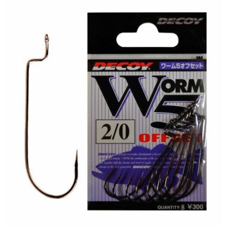 DECOY WORM5 OFFSET|Size |4|Size |3|Size |2|Size |1|Size 1/0|Size 2/0|Size 3/0|Size 4/0|Size 5/0|Size 6/0