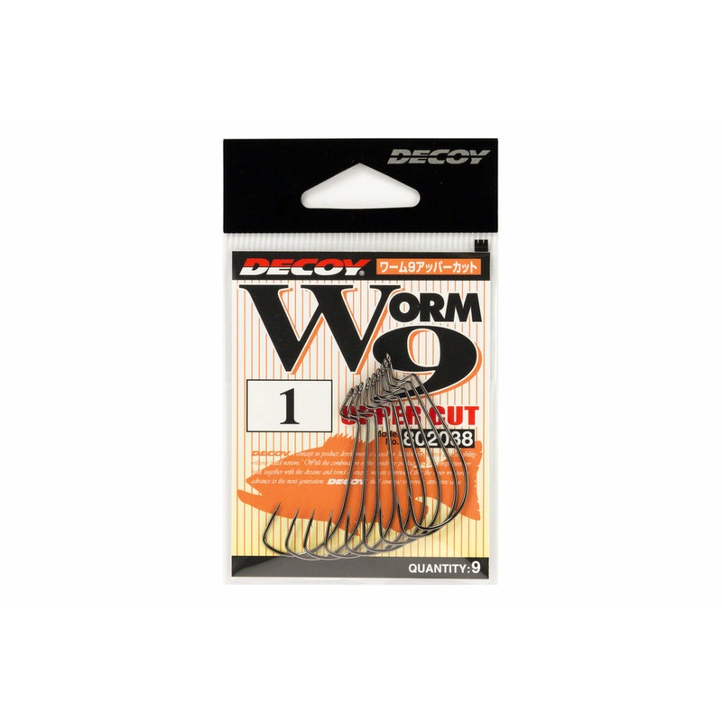 DECOY WORM9 UPPER CUT|Size 1/0|Size 2/0|Size 3/0|Size 4/0|Size 5/0