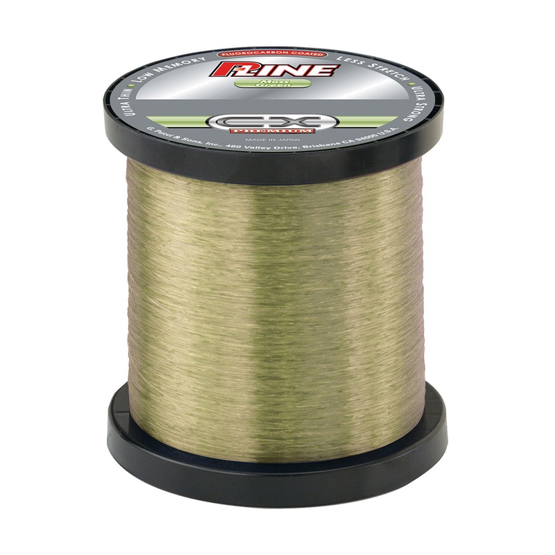 P-Line CX Premium Coated Fluoro 3000 Yard Moss Green