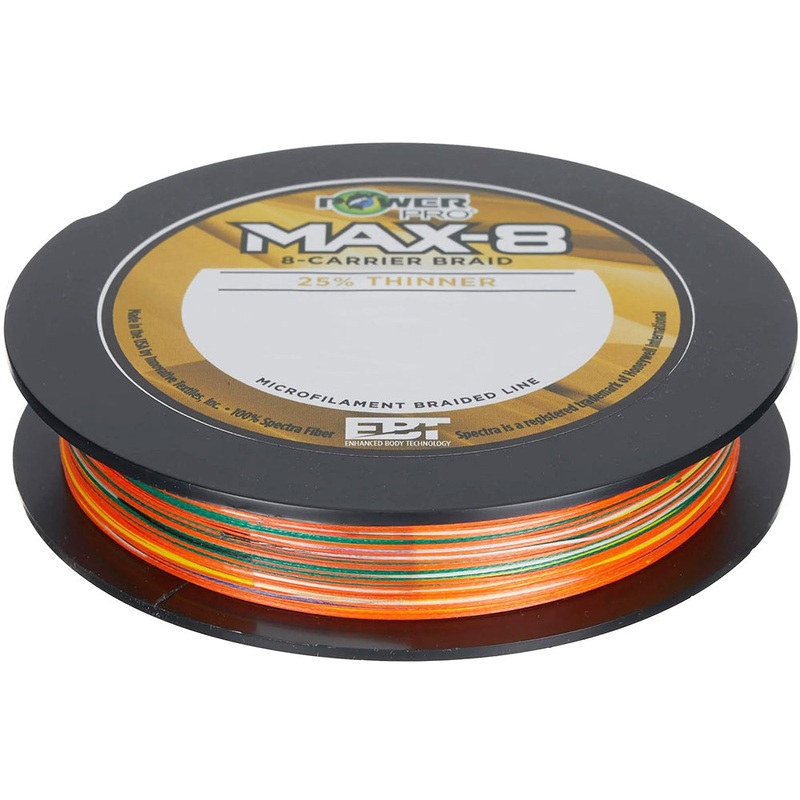Power Pro Maxcuatro Max 8 4 Color Metered Braid Filler Spool – 500 Yards