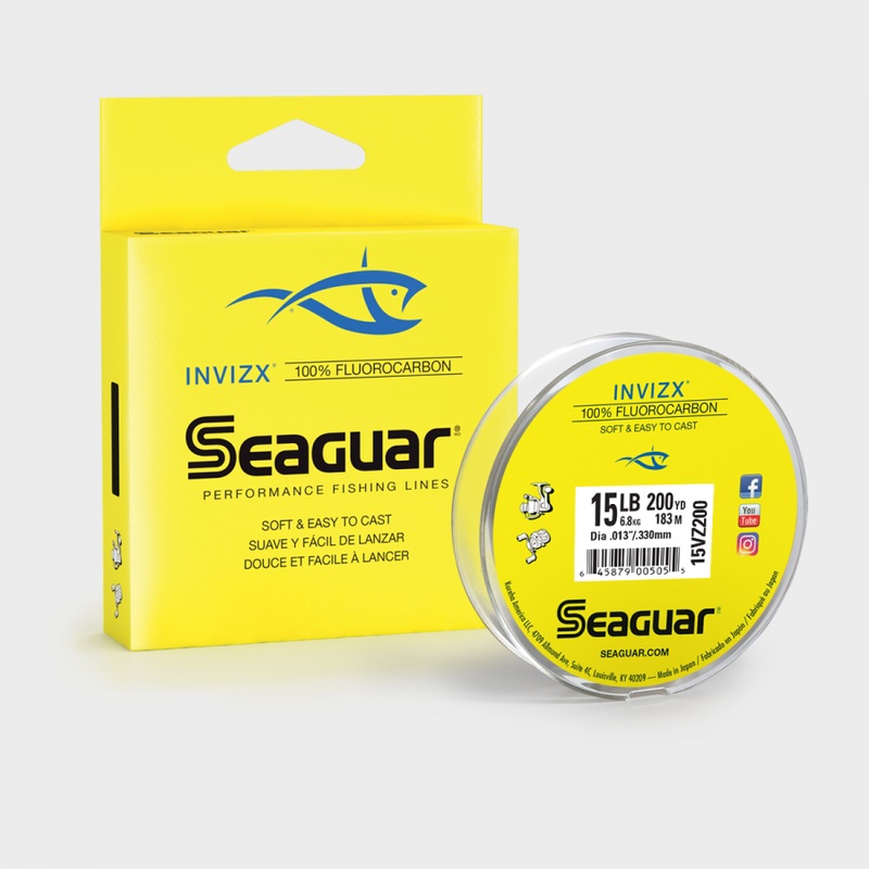 SEAGUAR INVIZX – 200YD|4LB|6LB|8LB|10LB|12LB|15LB|17LB|20LB|25LB