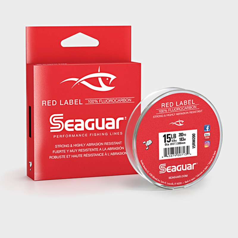 SEAGUAR RED LABEL – 200YD|4LB|6LB|8LB|10LB|12LB|15LB|17lb|20LB