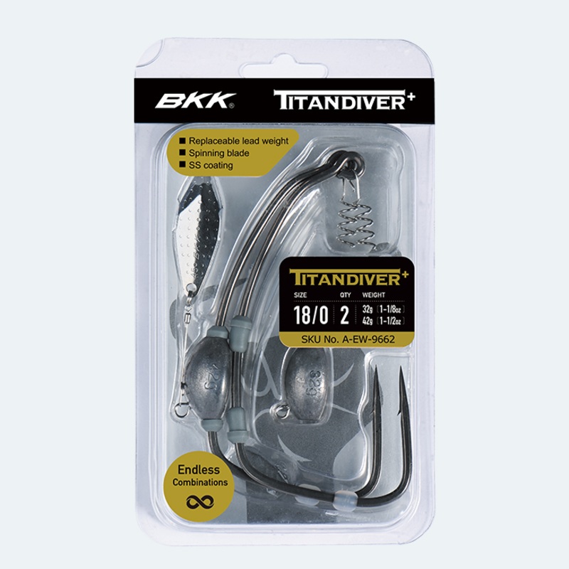 BKK HOOKS TITANDIVER+ HOOKS|Size 6/0|Size 8/0|Size 10/0|Size 12/0
